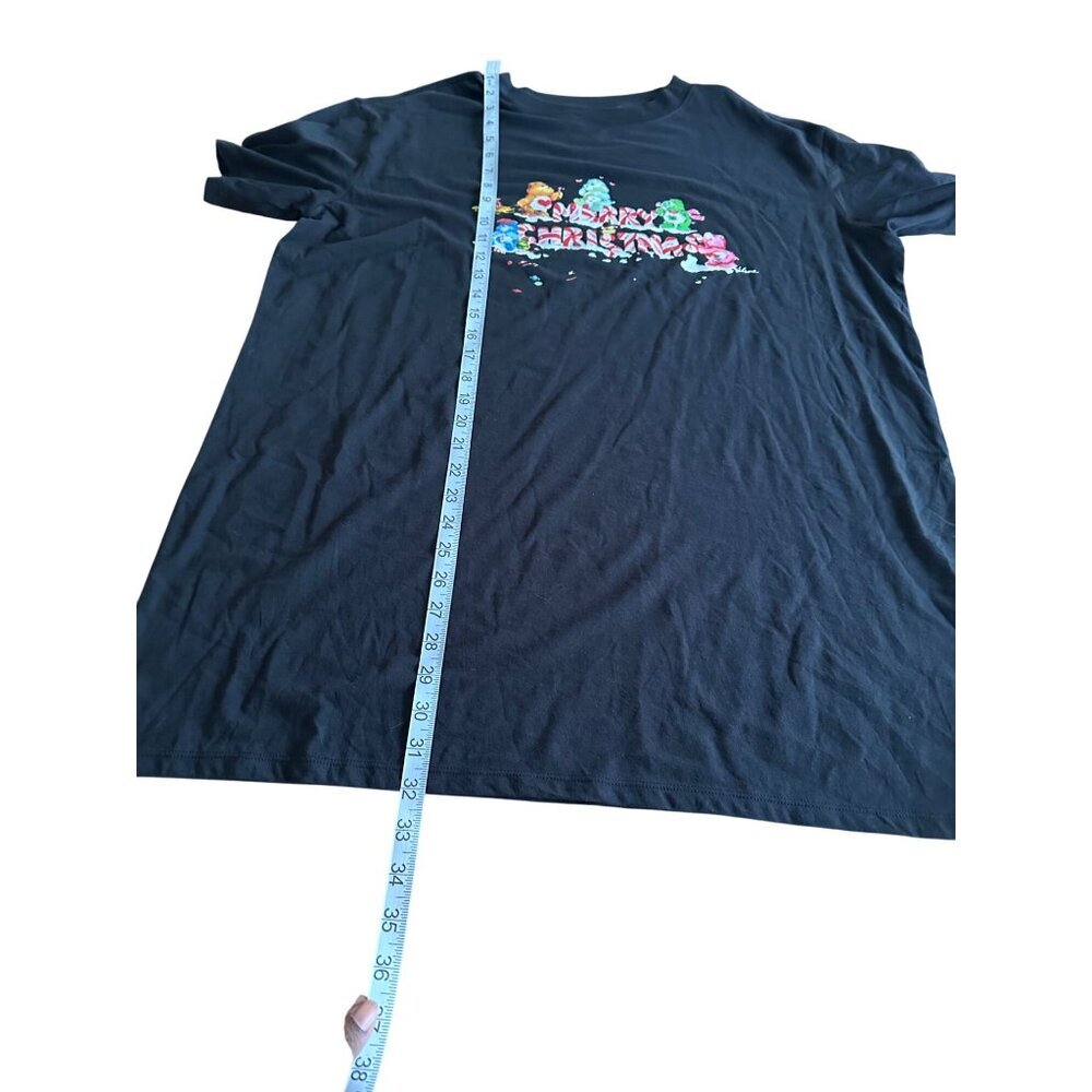BP Retro Graphic Short Sleeve Sleep Shirt Black Graphic Merry Care Bears L NWT - Picture 6 of 12